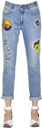 Stella McCartney Skinny Boyfriend Patches Denim Jeans