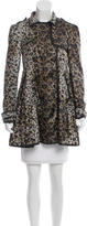 Thumbnail for your product : RED Valentino Leopard Print Trench Coat w/ Tags