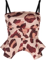 Thumbnail for your product : Maria Lucia Hohan Leopard-Print Ruffled Dress