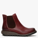 Thumbnail for your product : Fly London Salv Purple Leather Wedge Chelsea Boots