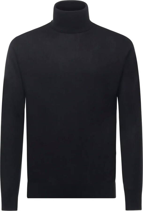 ALPHA STUDIO Turtleneck Long-Sleeved Sweater