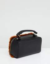 Thumbnail for your product : ASOS DESIGN camera bag with faux fur detail