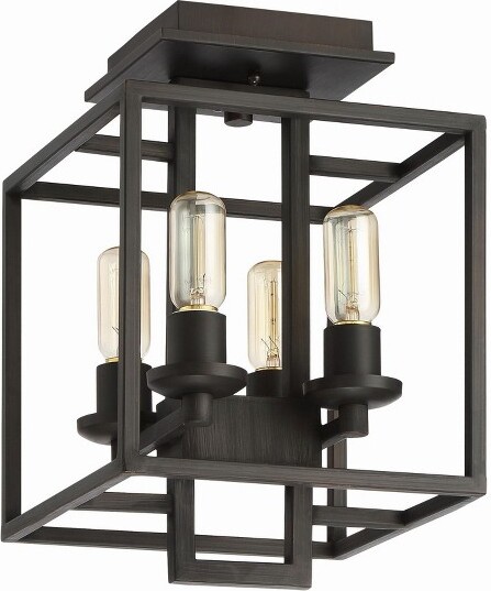 Craftmade CraftmadeLightingCubic4-LightSemi-FlushMountinAgedBronzeBrushed