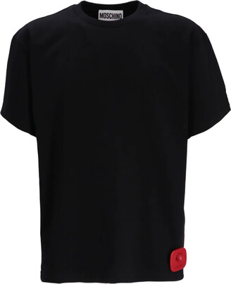 Moschino Security Tag cotton T-shirt - ShopStyle Moschino Security Tag cotton T-shirt - ShopStyle