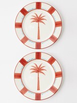 Thumbnail for your product : Johanna Ortiz Set Of Two Naturalista Hand-painted Ceramic Plates