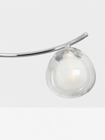 Thumbnail for your product : John Lewis & Partners Double Glass 5 Arm Semi Flush Ceiling Light, Polished Chrome