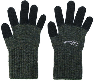 Yohji Yamamoto contrast gloves