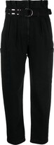 Malti belted-waist cotton trousers 