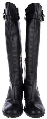Ferragamo Leather Knee-High Boots