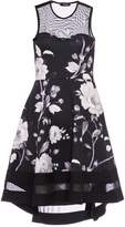Thumbnail for your product : Quiz Black And White Floral Dip Hem Dress