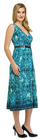 Thumbnail for your product : Peter Nygard Snake-Print Belted Midi Dress