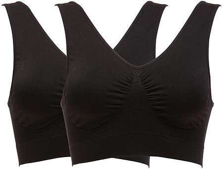 Ahh By Rhonda Shear 2-pack Ahh Generation Bra - Black - Size 2X