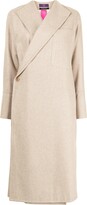 Thumbnail for your product : Y's Asymmetric Front Wool Coat