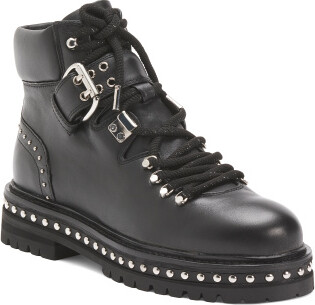 TJMAXX Leather Lace Up Booties For Women