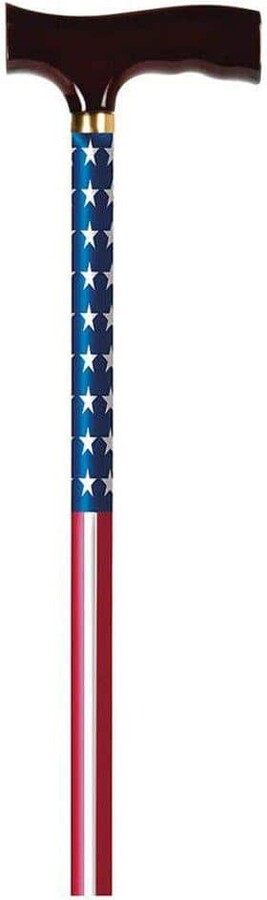 Carex Health Brands Derby Designer Foot Cane in U.S. Flag