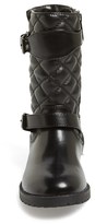 Thumbnail for your product : Cole Haan 'Jan' Quilted Shaft Moto Boot (Little Kid & Big Kid)