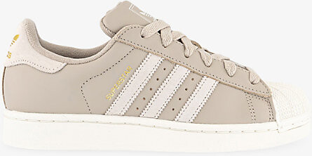 adidas Womens Wonder Beige Alumina Whi Superstar II Leather Trainers 11.5