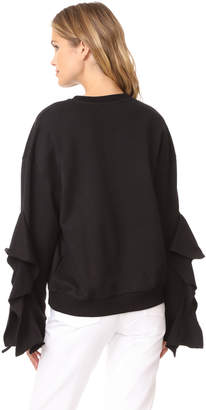 J.o.a. Cascade Sleeve Sweatshirt