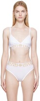 Thumbnail for your product : Versace Underwear White Greca Border Bralette