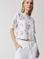 Thumbnail for your product : Cut Off Sweatshirt With Floral Print