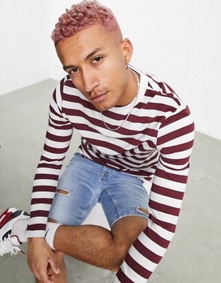 asos striped long sleeve top
