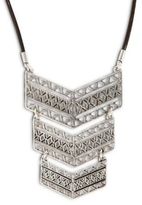 Thumbnail for your product : Lucky Brand Silver-Tone Triple Plaque Necklace