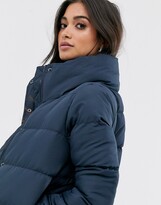 Thumbnail for your product : Brave Soul Petite slay padded coat in crop length