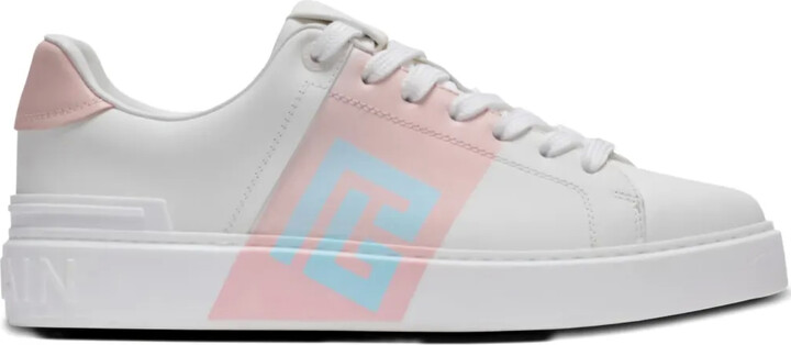 Balmain B-Court panelled sneakers