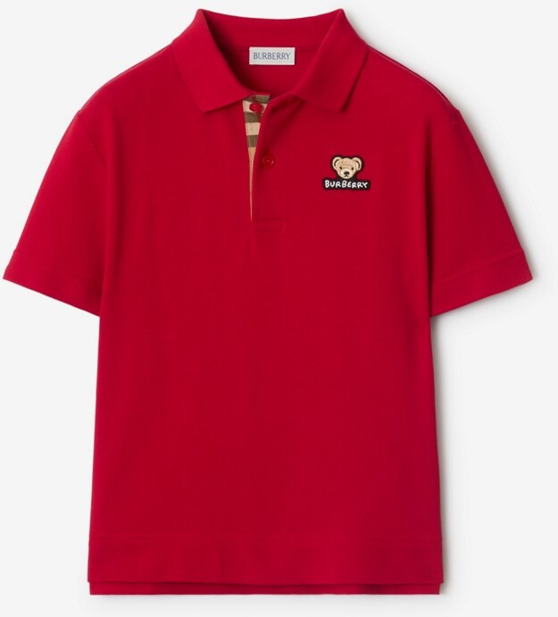 Burberry Childrens Cotton Polo Shirt Size: 6M