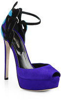 Thumbnail for your product : Sergio Rossi Matisse Suede Platform Sandals