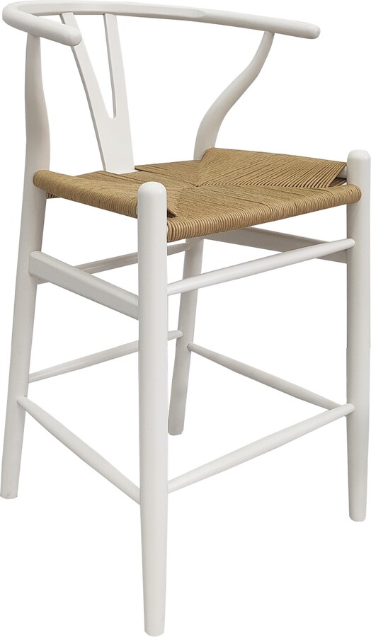 Dunelm Lara Bar Stool, Beech Wood White ShopStyle