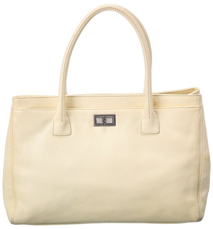Canvas Leather Deauville PM Tote (Authentic Pre-Owned)