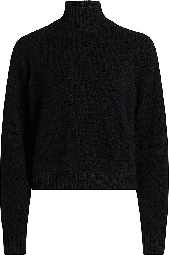 The Elder Statesman Women's Cashmere Turtleneck Sweater - Black - Size XS