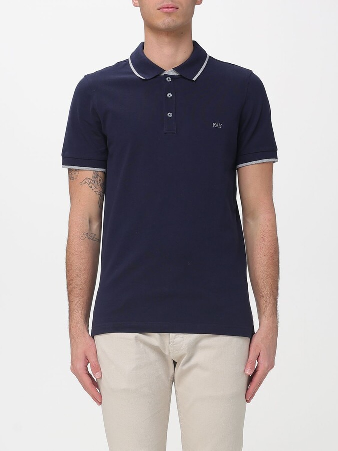 Fay Polo Shirt Men color Blue