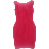 Thumbnail for your product : Herve Leger HERVE L LEROUX Red Viscose Dress