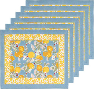 Red Barrel Studio Citron Linen Floral Rectangle Placemat