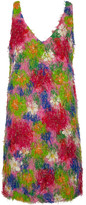 Thumbnail for your product : Marni Fringed printed cotton-blend dress