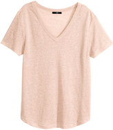 Thumbnail for your product : H&M Linen T-shirt - White - Ladies