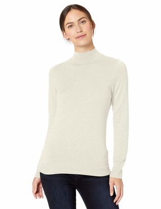 Amazon Essentials Lightweight Mockneck Sweater Light Indigo Heather