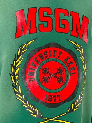 MSGM logo print shortsleeved sweatshirt