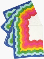 Thumbnail for your product : SUMMERILL & BISHOP Set Of Four Rainbow Striped-linen Napkins - Multi