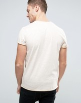 Thumbnail for your product : Jack and Jones Originals Marl T-Shirt With Contrast Pocket And Raw Edges