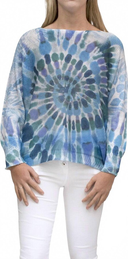 GIGI MODA Donatella Tie Dye Sweater In Blue