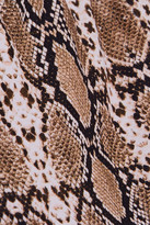 Thumbnail for your product : Melissa Odabash Jamaica one-shoulder snake-print swimsuit