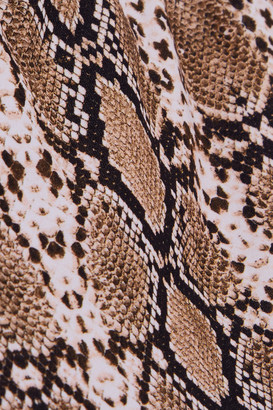 Melissa Odabash Jamaica one-shoulder snake-print swimsuit