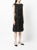 Thumbnail for your product : Dries Van Noten Pre-Owned Jacquard-Pattern Silk Dress
