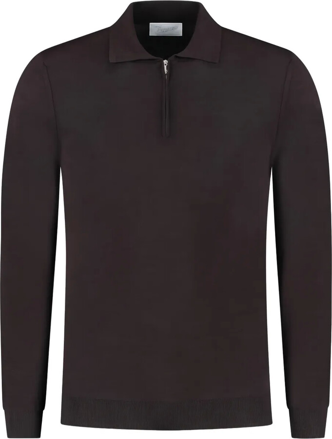 Marco Pescarolo Half-Zip Polo-Neck Sweater