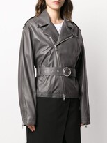Thumbnail for your product : Maison Margiela Belted Leather Jacket