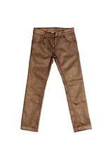 Thumbnail for your product : Junior Gaultier Slim Fit Coated Stretch Cotton Jeans