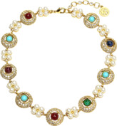 Thumbnail for your product : Ben-Amun 24k Gold-Plated Multistone Pearly Necklace